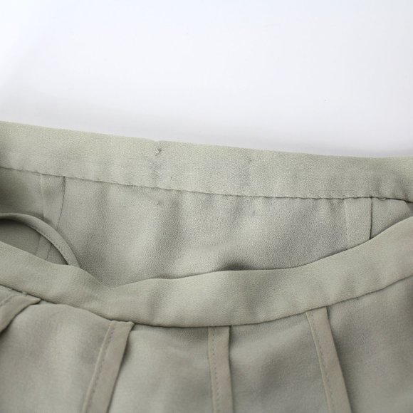 Anthropologie Varun Bahl Ice Fall Gray Beige Layered Tiered Skirt Retro Sz 0P - Picture 9 of 12